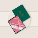 شماغ ملكي خاص احمر غامق