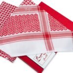 ⁦شماغ ميباج احمر غامق⁩ - الصورة ⁦7⁩