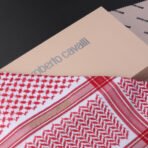 شماغ روبرتو كافالي احمر R.C-R - Image 3