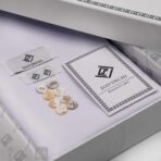 ⁦قماش ماركة دافنشي لون ابيض⁩ - الصورة ⁦2⁩